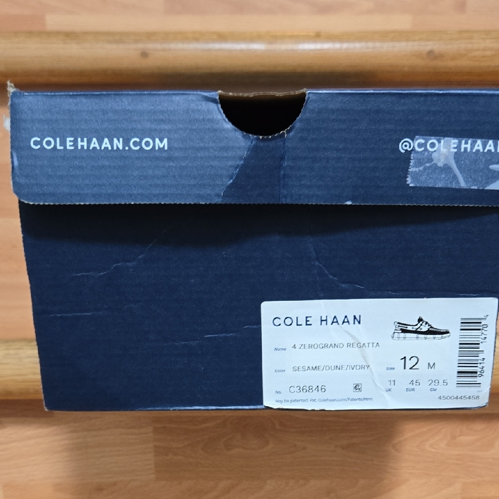 Cole Haan 4 Zerogrand Regatta Boat Shoes - Sesame/Dune/Ivory
